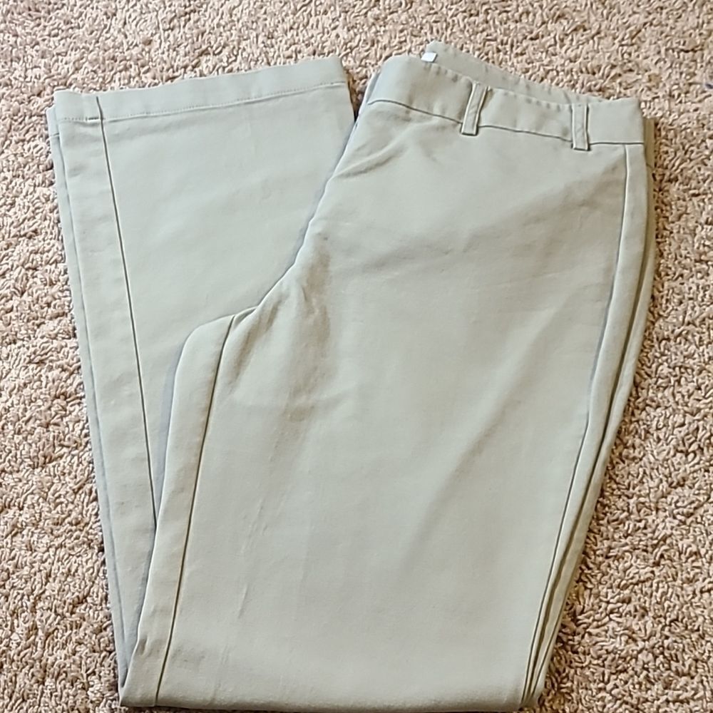 Jones New York Straight Leg Pants in Light Sage